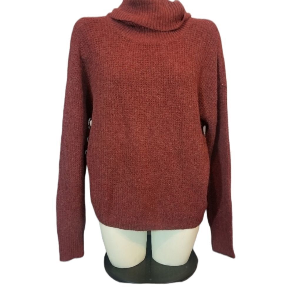 5/$25 Summer Sale!!! Abound Red Pomegranate‎ Turtleneck Sweater Sz Large